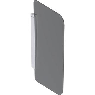 Geberit Urinal-Trennwand rechteckig, Glas, anthrazit