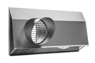 Zehnder Kombi-Außenwandgitter 676x337x212mm, DN 200, ES, Auß-Luft-An L