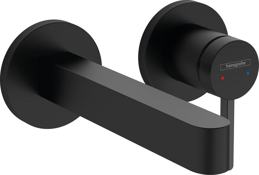 Artikelbild 1 des Artikels „hansgrohe Fertigmontageset Finoris UP-WT-EHM, f W, Ausl. 168mm, matt-sw Ausladung 168 mm | mattschwarz“