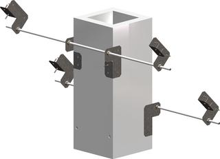 ATEC Sparrenhalter-Set PolyCase m Sp.winkel + Gw-Stg., m Bef.-Schraub.