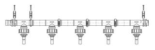 Dehoust Füllleitung 5-er Ba., PE 1000 - 2000, f Bandagentank