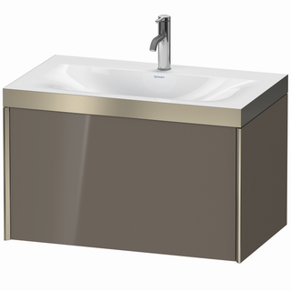 Duravit WT-Unterschrank c-bonded XViu 80x48cm, 1 AZ, 1 HL, C m, R P, f Gr hgl