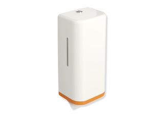 HEWI Seifenspender 477 134x278x106mm, Korpus reinweiß, orange