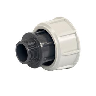 Plasson Adapter Serie 18 75mmxR 2, Was. 12,5 b, AG PP, Spezial-ÜM