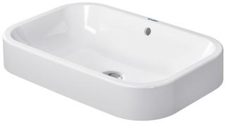 Duravit Aufsatz-Waschtisch Happy D.2 60x40cm, geschli., o. HL, HLB, m ÜL, we