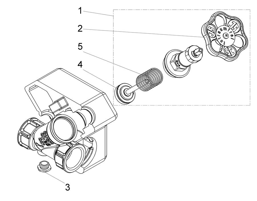 Artikelbild 3 des Artikels „Schlösser KFR-Ventil DG1625 DN 25, Rp 1, m DS, o Entl., nstg Spin. DN 25, Rp 1“