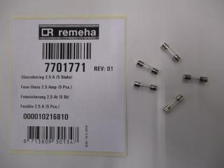 RE Glassicherung 2,5 Amp (5x) 7701771