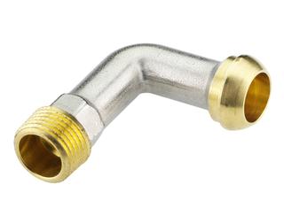 Danfoss Bogen R 1/2, 90Grad, matt vernickelt