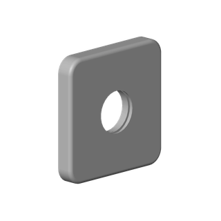 DO Rosette ERSATZTEILE 092796001 63 x 63 x 9 mm Weiß matt