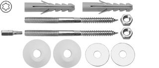 ASW Waschtisch-Befestigung M 10x140mm, STS S v m TX, Kap. d 42mm vc
