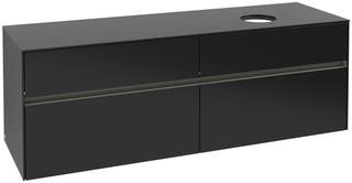 V&B Waschtischunterschrank Collaro 160x54,8x50cm, WT r, LED 12W, bl. mt. La