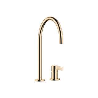 Dornbracht Zweigriff-Armatur Tara Ultra m Rosetten, Ausl. 241mm, f Spült., MS