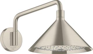hansgrohe Kopfbrause Axor m Arm, Wd, 240mm, 2jet, brush. ni.