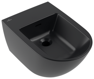 V&B Bidet Antao 37,5x56cm, ov., wandh, pure black C-plus
