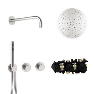Herzbach Fertigmontageset T-RB250 MODUL7 Thermostat-Set, m Stab-HB, ES gebürstet