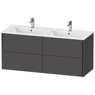 Duravit Waschtisch-Unterschrank XViu 128x48x56cm, 4 La, wandh, sw m, graph m