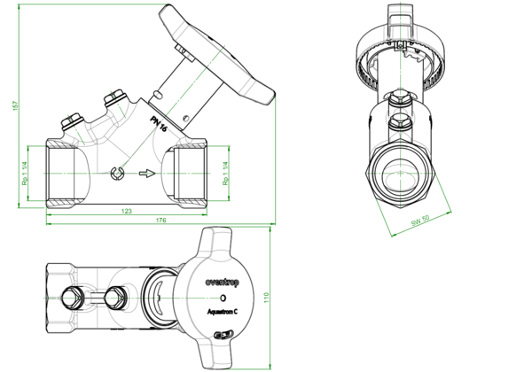 Artikelbild 2 des Artikels „Oventrop Strangreg.-Vtl. Aquastrom C DN 32, Rp 1 1/4, beids. IG, Sil-br DN 32, Rp 1 1/4“