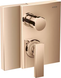 hansgrohe Fertigmontageset Axor Edge UP-Wannen-EHM, polished red gold