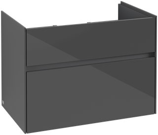 V&B Waschtischunterschrank Collaro 75,4x54,6x44,4cm, WT mittig, glossy grey