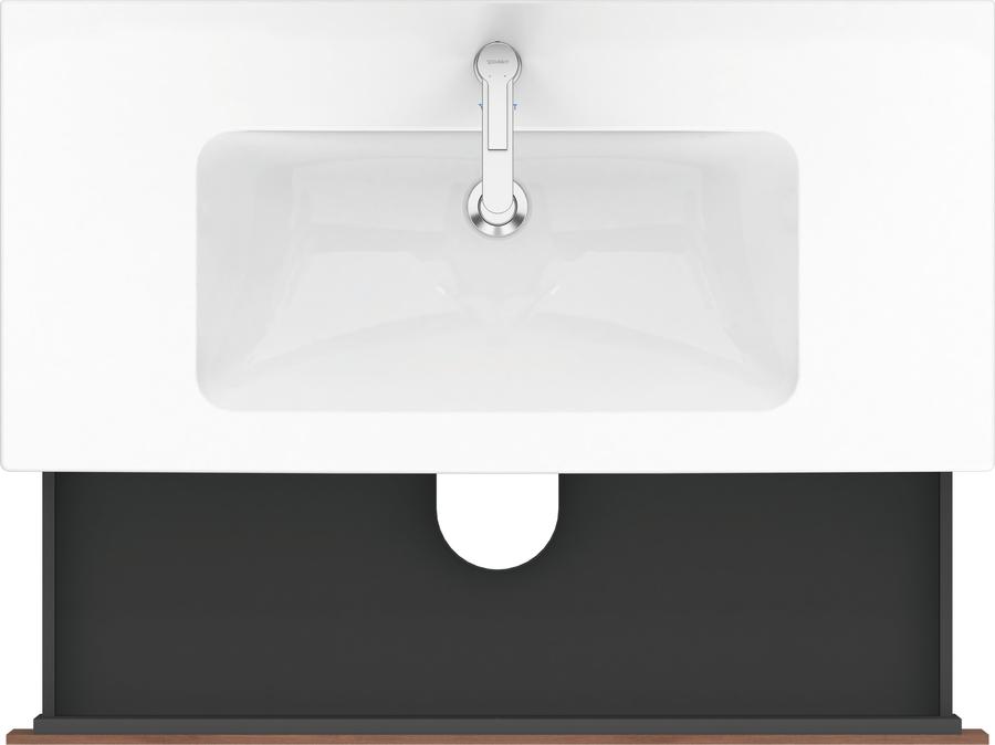 Artikelbild 4 des Artikels „DU Waschtischunterbau wandh. L-Cube LC6240 Nussbaum 481x620x550mm 2Sk. “