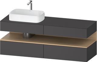 Duravit Waschtisch-Unterschrank Qatego 160x55x60cm, E na/gra m, Pl, B l, B