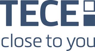 TECE Montageeinheit TECEflex 20mmxRp 1/2, mit Wandscheiben, Rotguss