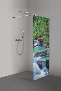 Inloop Color Series Wasserfall 1000x2100mm Beschlag chrom