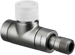 Oventrop Thermostatventil Baureihe E DG, DN 15, Messing, Edelstahl-Design