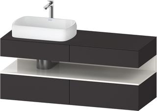 Duravit Waschtisch-Unterschrank Qatego 140x55x60cm, w g/Gra m, Pl, B l, B