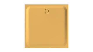 Duschwanne BetteUltra 5828 140x140x3,5cm, Mini-Wannenträger, curry
