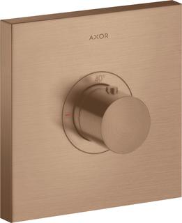 hansgrohe Fertigset ShowerSelect HF UP-Thermostat, eckig, brushed red gold