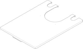 BOSCH Ersatzteil TTNR: 8738804924 Haube hinten CLA-1 200-300 everp