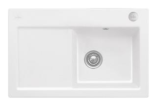V&B Flächenbündige Spüle Subway 45 Flat m Abl.garn, Exzenter, snow white