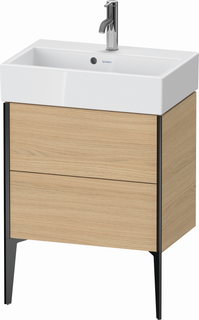 Duravit WT-Unterschrank XViu Compact 58,4x38,4x49,3cm, 2 Ausz., sw m, Ei Nat