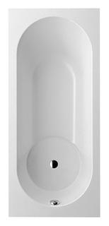 V&B Rechteck-Badewanne Libra Quaryl, 160x70cm, weiß