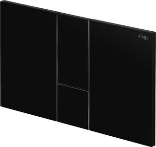 Viega A.Pl. Visign for Style 24-8614.19 220x130x6mm, f WC, Kunstst. sw glänzend
