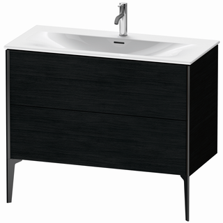 DU Waschtischunterbau bodenst. XViu XV4303 Eiche (Schwarz) 480x1010x591mm