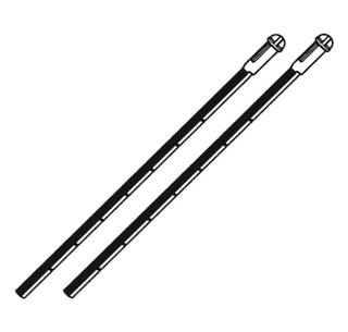 Schell Drückerbolzen MONTUS grau, für 8 und 12cm Spülkasten