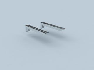 Wandkonsole Polyline LAS für DN 80/125, Edelstahl