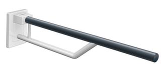 HEWI Stützklappgriff Duo Ausl. 700mm, mob., Abd. reinweiß, sand