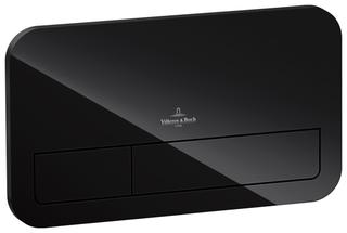 V&B Betätigungsplatte ViConnect 200G LED 26,9x16,1x1,3cm, Oberfl. Glas, glo Black