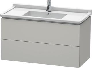 DU Waschtischunterbau wandh. L-Cube LC6266 Betongrau 469x1020x558mm 2Sk.