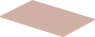 Duravit Glaseinleger DuraSquare 47x38cm, Sicherheitsglas, Apricot Pearl