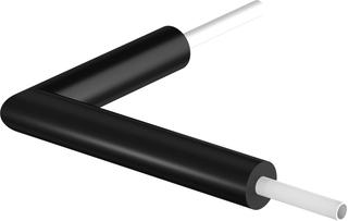 Uponor Ecoflex Hauseinführungsbogen Single 75X6,8/205