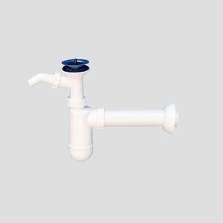 Sanit Flaschengeruchsverschluss 609/1 W KS, G1 1/4x40mm, m ES-Abl. u St., GA