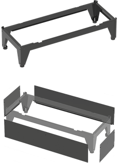 Wolf Bodenkonsole CHA Monoblock CHA-07,10, mit Verkleidung