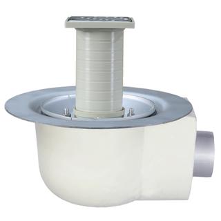 LORO Versal Kompl.-Balkonab. Serie K DN 50, Ausl stl 3G, Fl, m WMD, 1TLG, ES