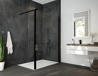 Hoesch DAT Eckversion Alaris Pro 140x200cm, Pr sw, ESG kl m EverCl.