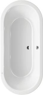 Polypex Oval-Badewanne BAHAMAS 1900 190x85cm, manhattan