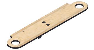 Giese Slimboard 370x74x78mm, schwarz matt
